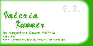 valeria kummer business card